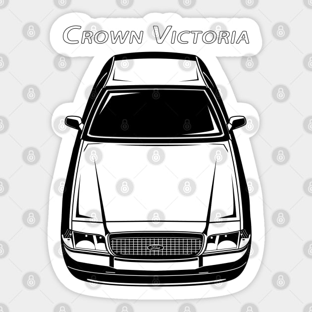 Ford Crown Victoria Police Interceptor Sticker by V8social